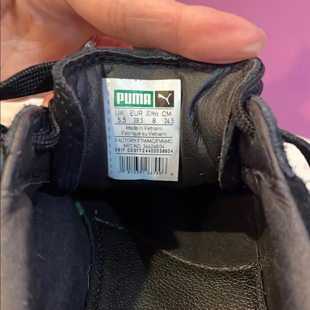 Puma x Fenty Black Sneakers with Suede Upper and Thick Sole - Picture 4 of 5